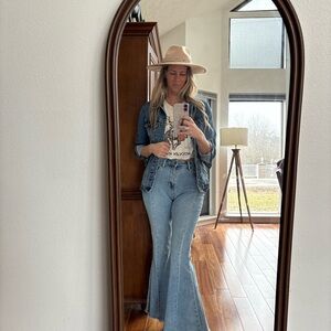 Women's Blue Flared Jeans